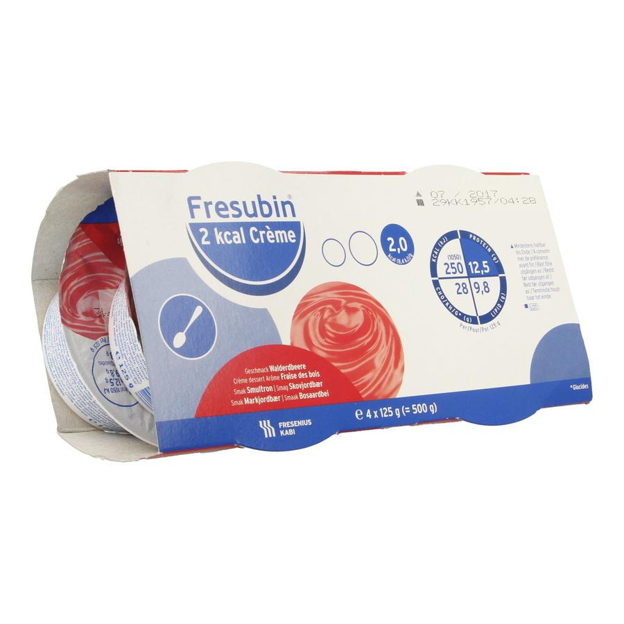 Image of Fresubin 2kcal Creme Aardbei 4x125g 