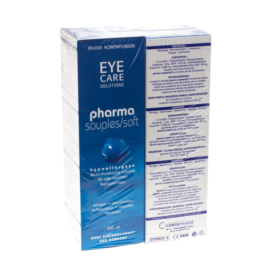 Image of Eye Care Pharma Soft Duo Pack Oplossing Onderhoud 2x360ml 