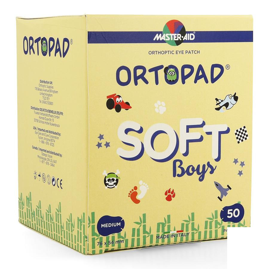 Image of Ortopad Soft Boys Medium 76x54mm 50 Stuks