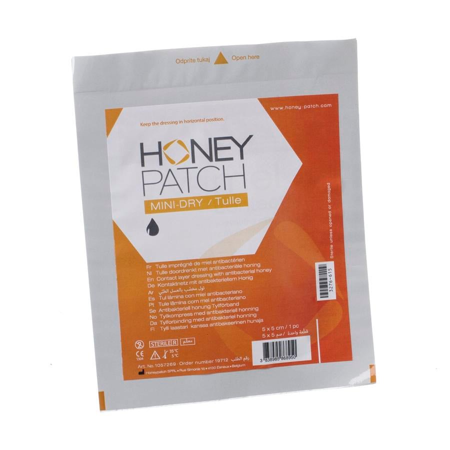 Image of Honeypatch Mini-dry/tulle Verband Alginaat Steriel 5x5cm 1 Stuk