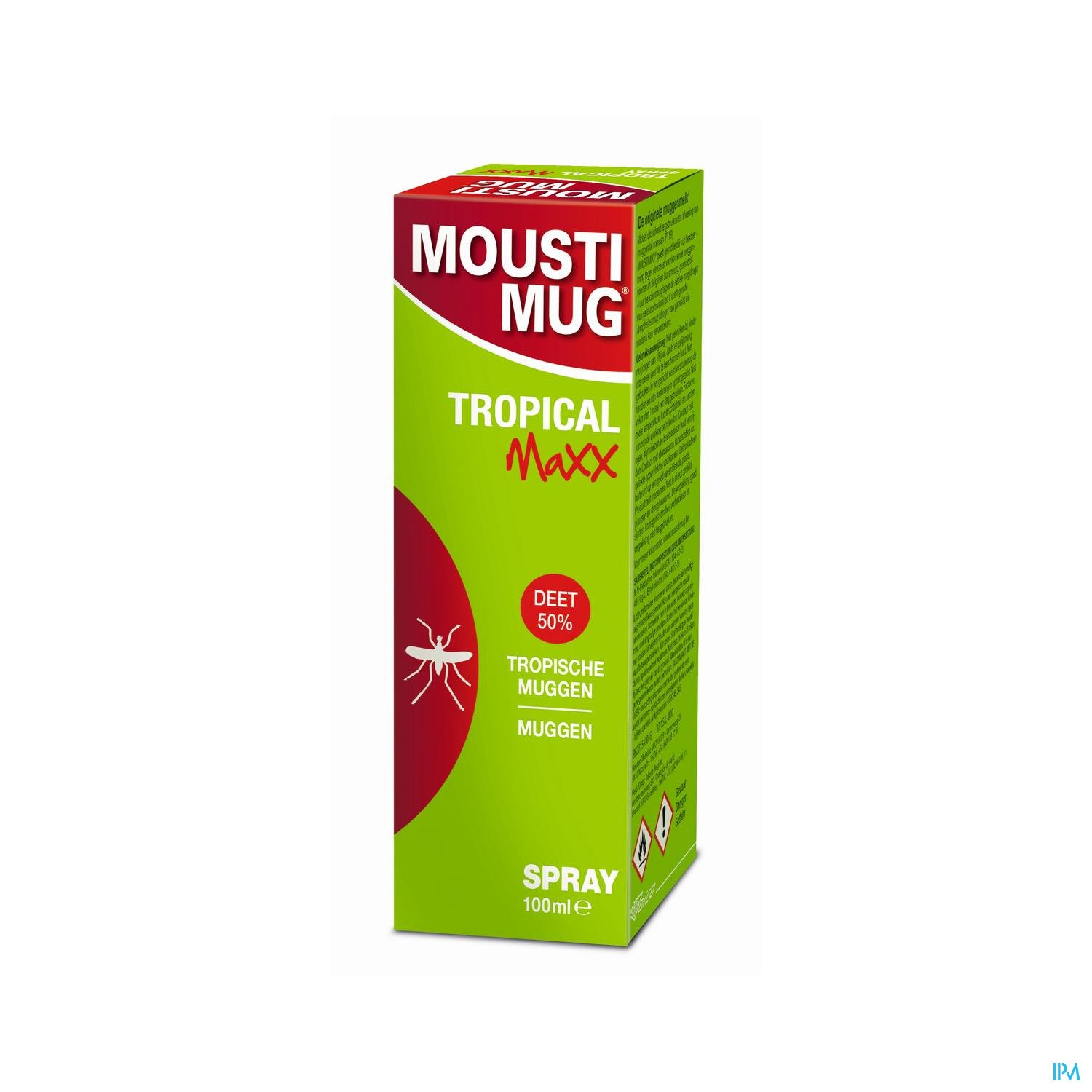 Image of Moustimug Tropical Maxx 50% DEET Spray 100ml 
