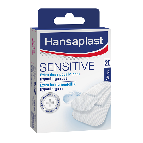 Image of Hansaplast Sensitive Pleister Extra Huidvriendelijk 20 Strips 