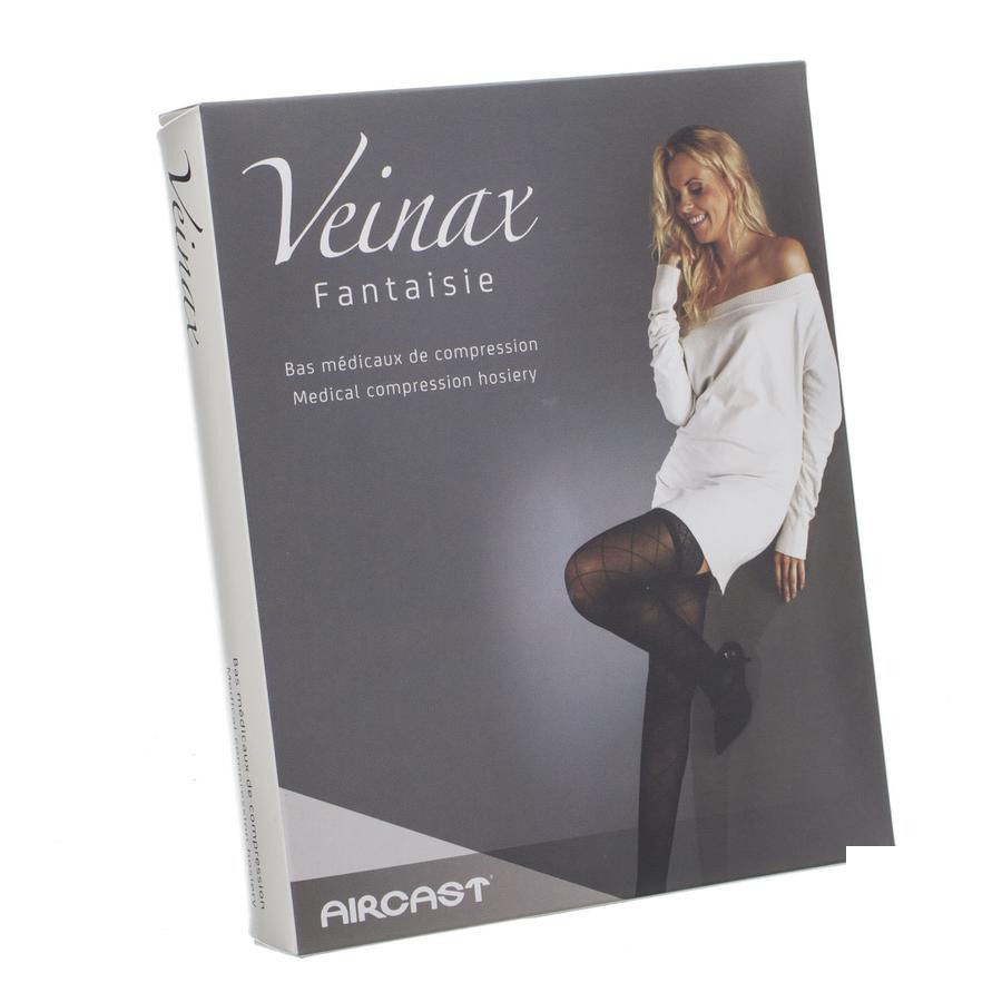 Image of Veinax Panty Grote Diamant 2 Lang Zwart Maat 3 1 Paar 