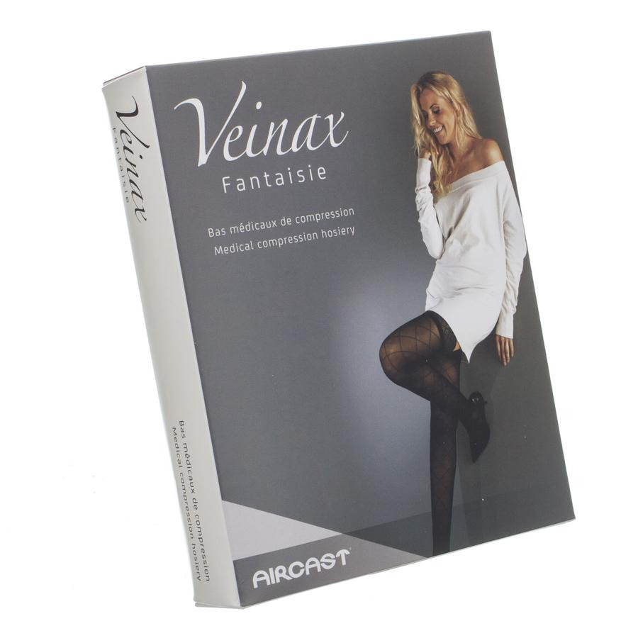 Image of Veinax Panty Grote Diamant 2 Lang Zwart Maat 4 1 Paar 