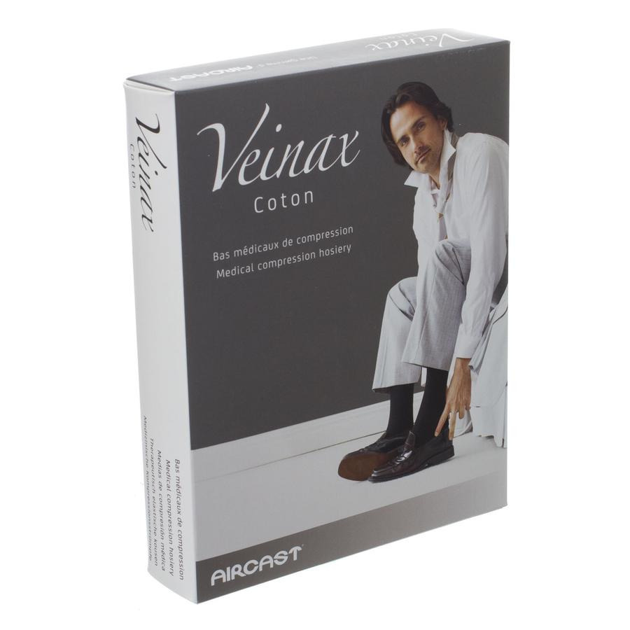 Image of Veinax Kous Katoen Man 2 Lang Donkerblauw Maat 2 1 Paar
