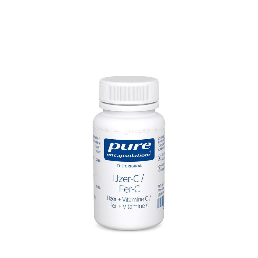 Image of Pure Encapsulations Ijzer-C 60 Capsules 