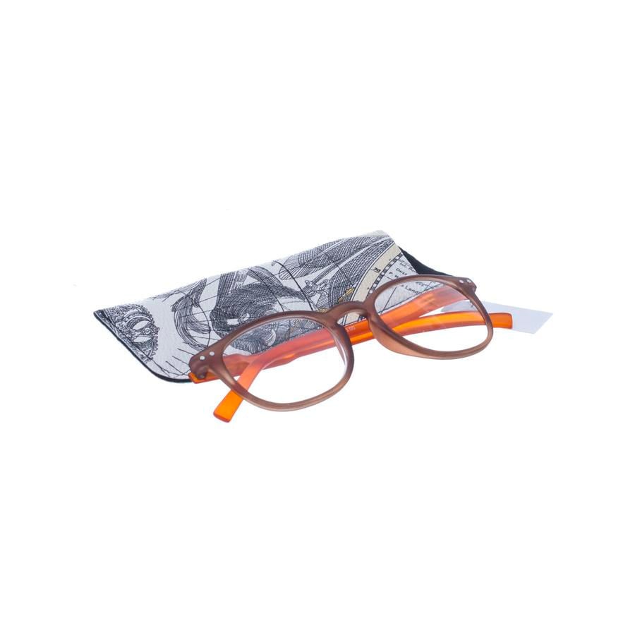 Image of Pharmaglasses Leesbril +3.00 Brown/orange