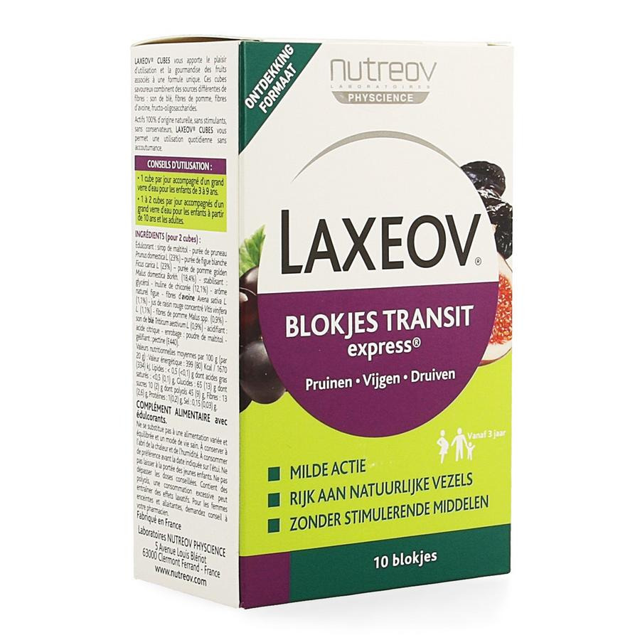 Image of Laxeov Transit Pruim-Vijg-Druif Blokjes 10x10g