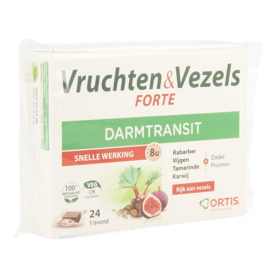 Image of Ortis Vruchten &amp; Vezels Forte Blokje 24