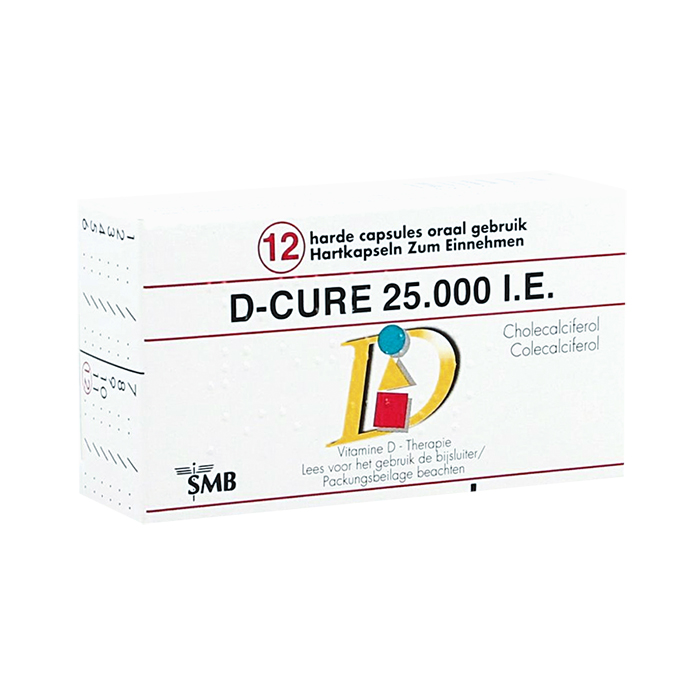 Image of D-Cure 25.000 I.E. 12 Capsules 