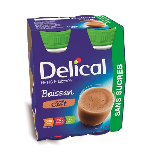 Image of Delical Melkdrank HP-HC Koffie 4x200ml