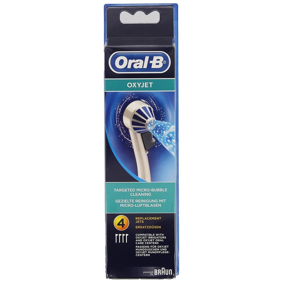 Image of Oral-B Aquacare Oxyjet Spuitkoppen Refill 4 Stuks