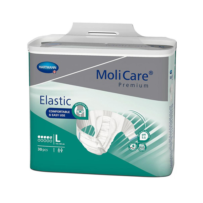 Image of MoliCare Premium Elastic Incontinentieslip - 5 druppels - Large 30 Stuks