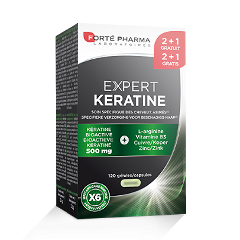 Image of Forté Pharma Expert Keratine 120 Capsules 2+1 Gratis 