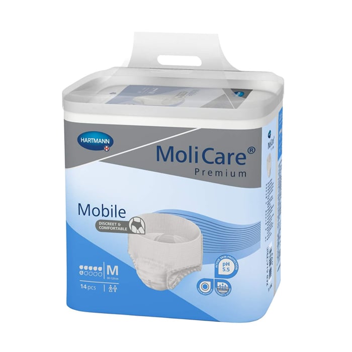 Image of MoliCare Premium Mobile Incontinentieslip - 6 Druppels - Medium 14 Stuks