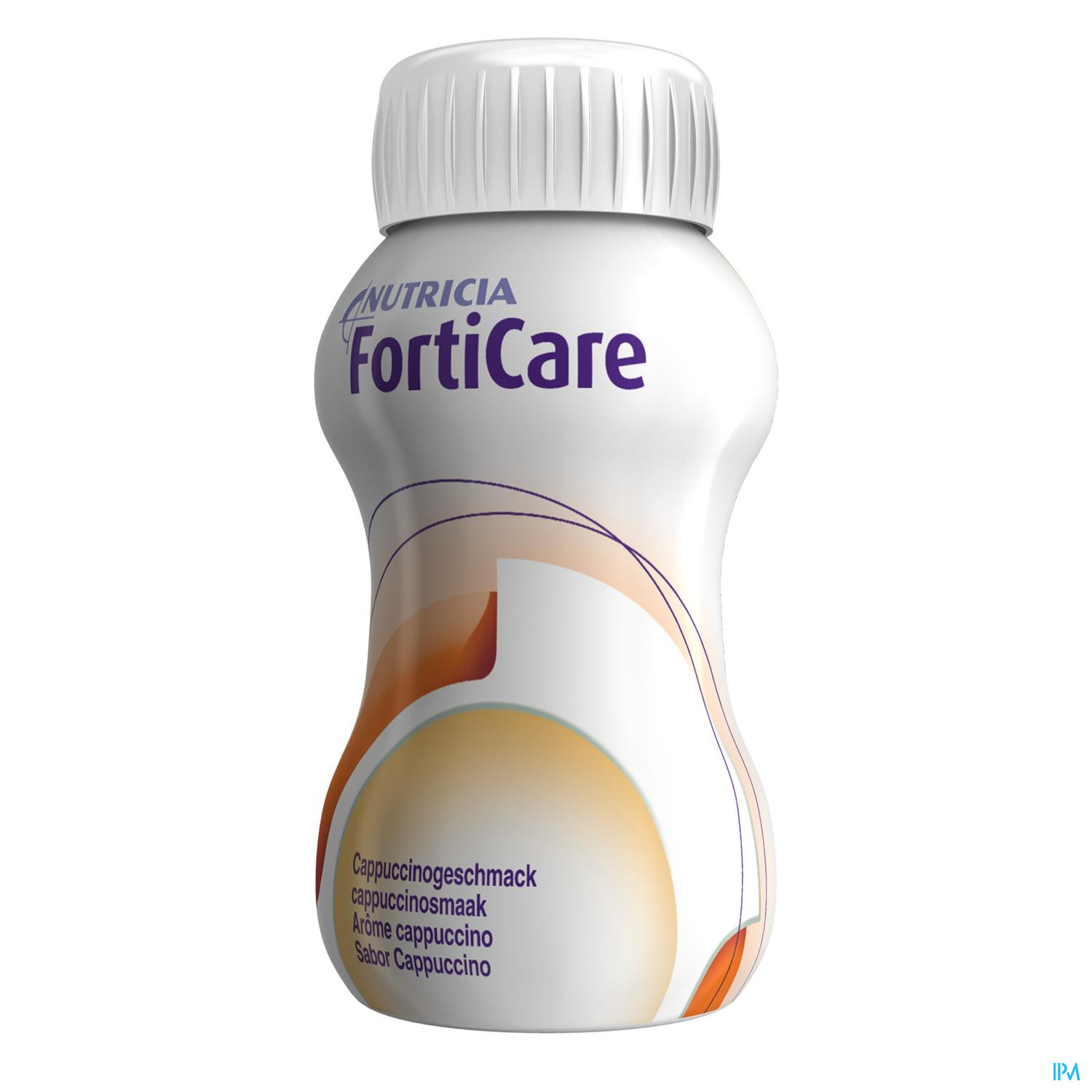Image of Forticare Drankje Aroma Cappuccino Flessen 4x125ml 