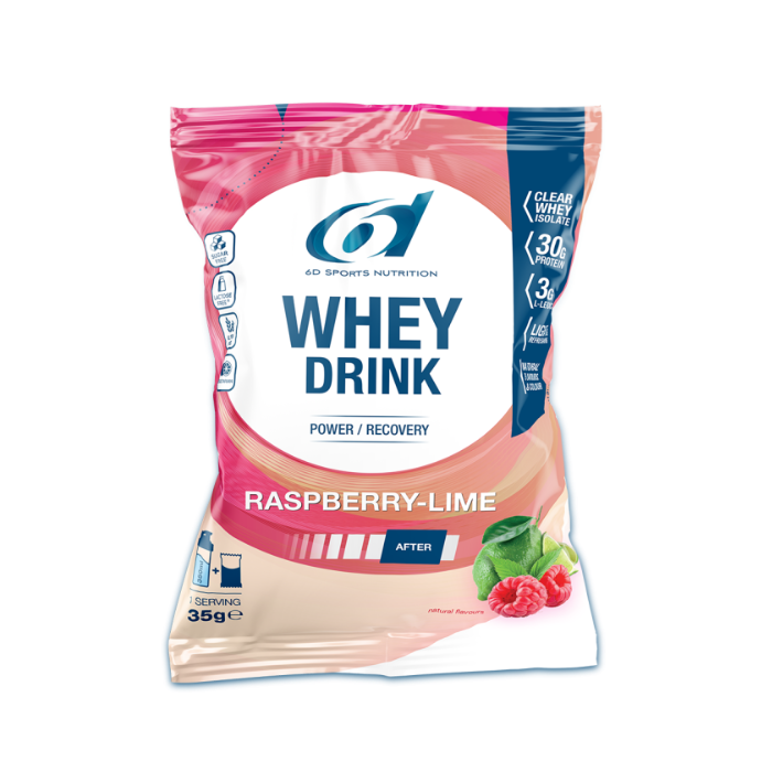 Image of 6D Sports Nutrition Whey Drink - Raspberry Lime - 35g 