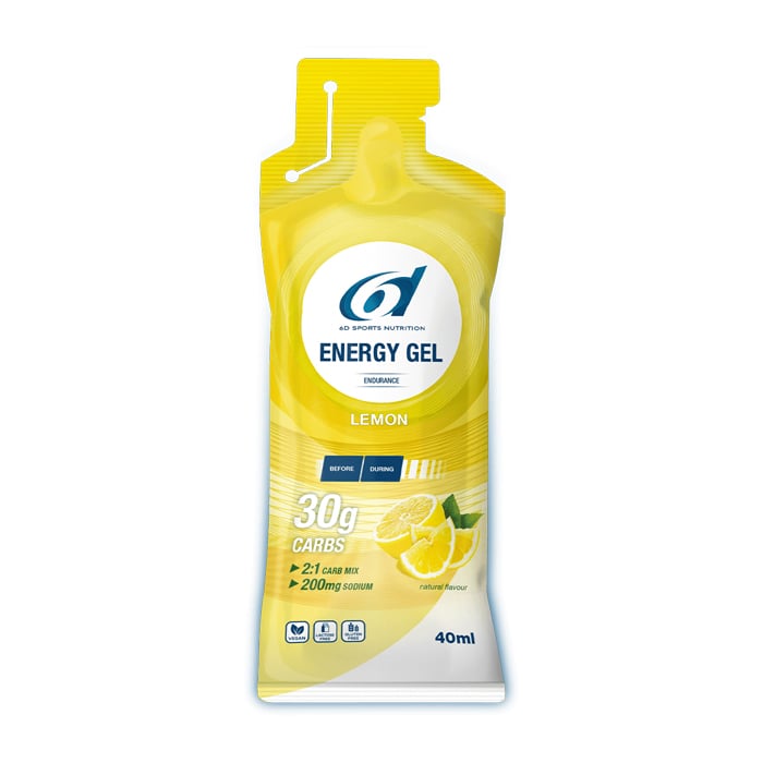 Image of 6D Sports Nutrition Energy Gel Citroen 6x40ml