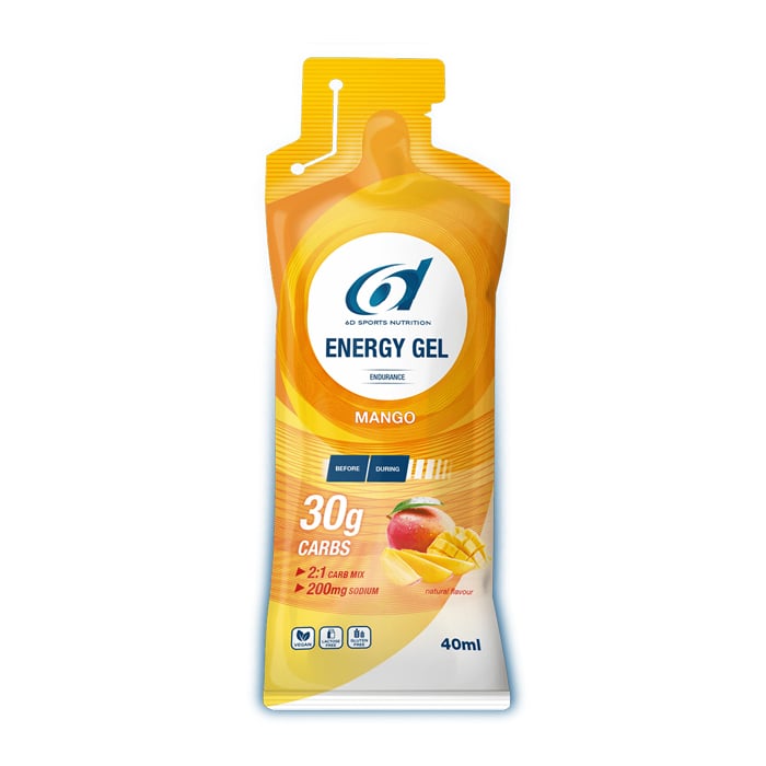 Image of 6D Sports Nutrition Energy Gel Mango 6x40ml 