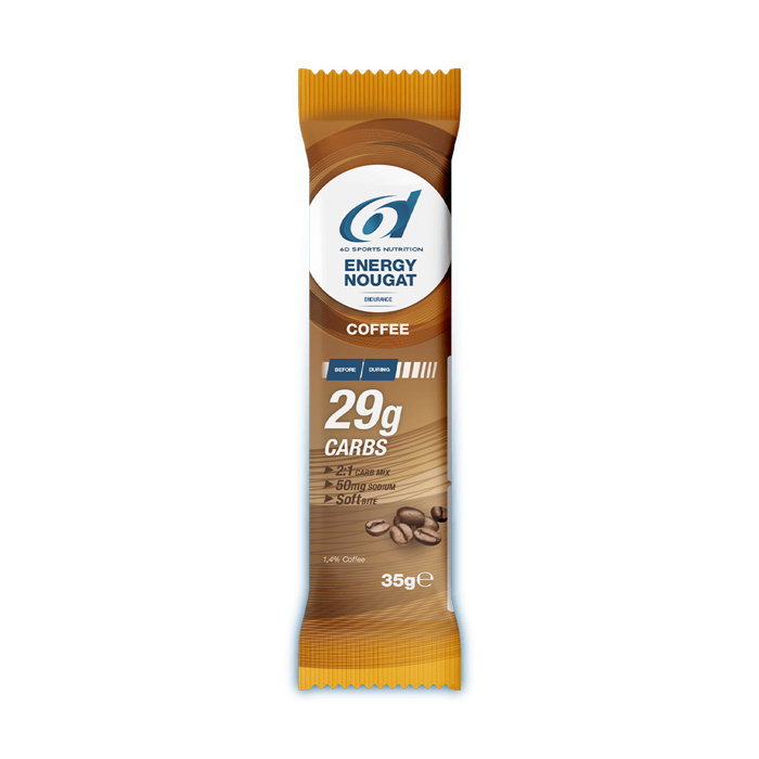 Image of 6D Sports Nutrition Energy Nougat Reep Koffie 6x35g 