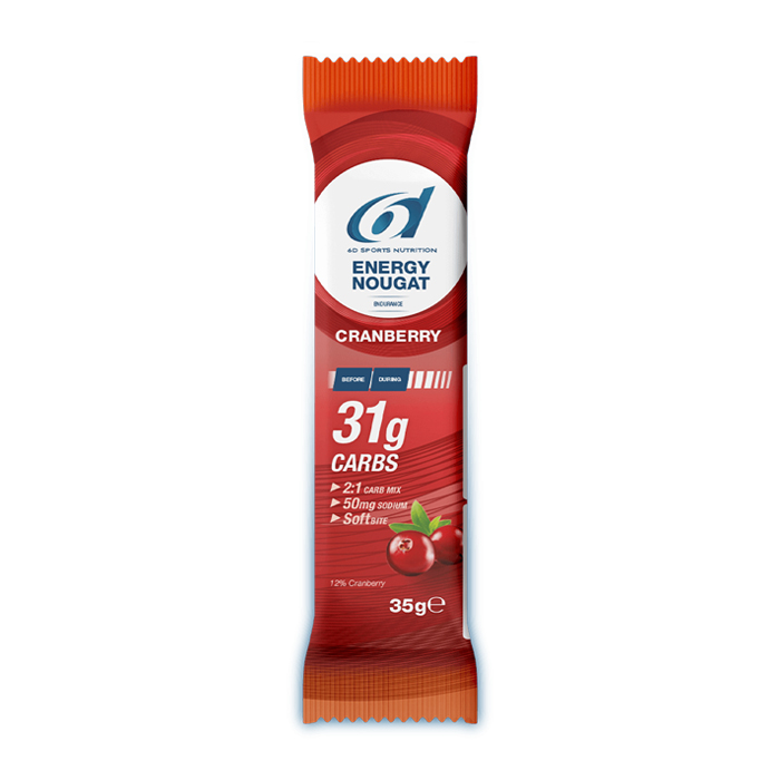 Image of 6D Sports Nutrition Energy Nougat Reep Veenbes 35g