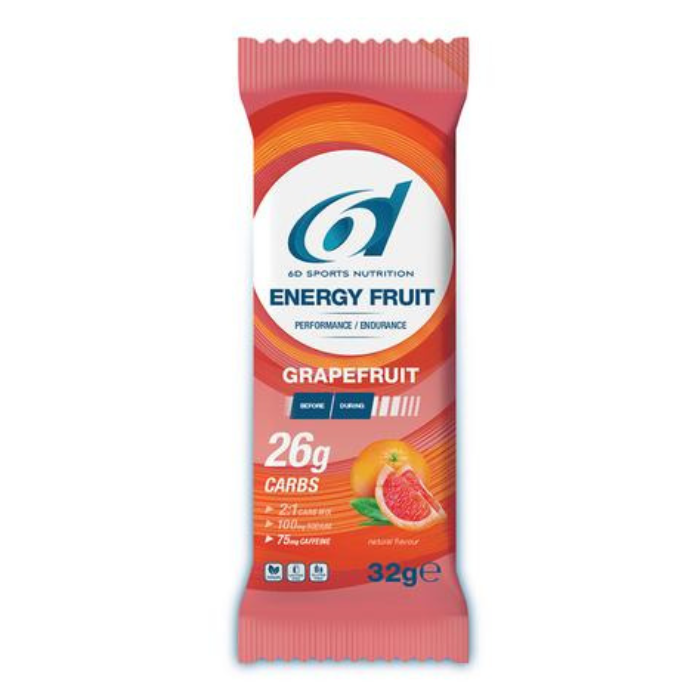 Image of 6D Sports Nutrition Energy Fruit + Cafeïne Grapefruit 12x32g 