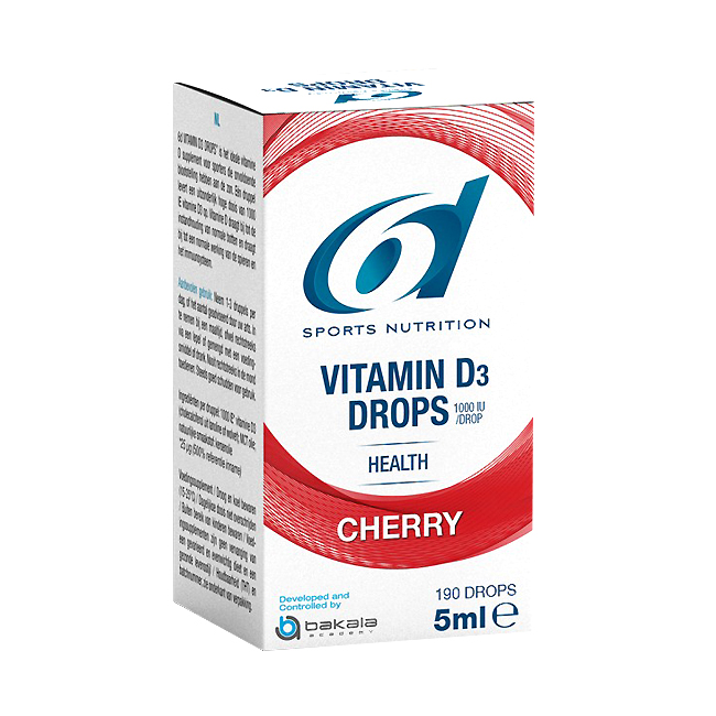 Image of 6D Sports Nutrition Vitamin D3 Drops Cherry 5ml