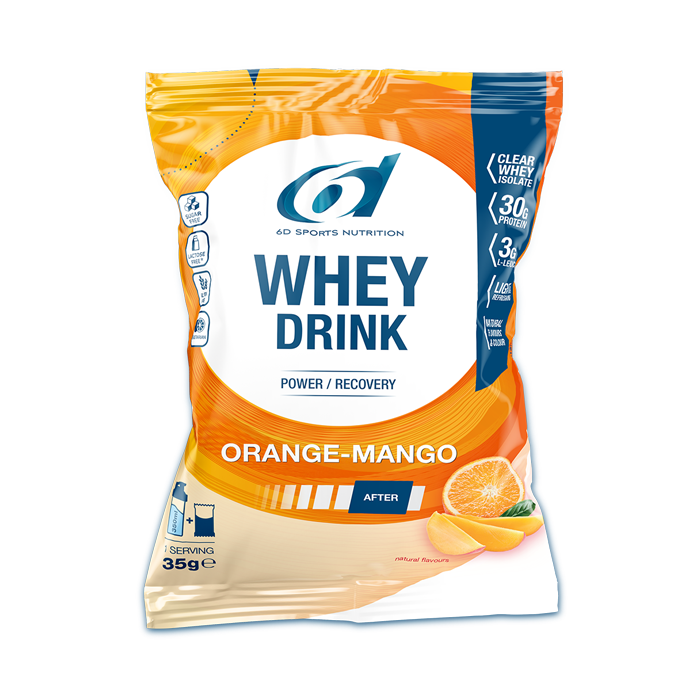 Image of 6D Sports Nutrition Whey Drink - Orange Mango - 35g 