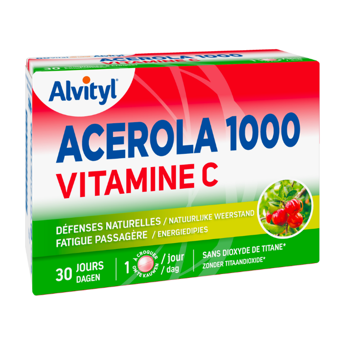 Image of Alvityl Acerola 1000 Vitamine C 30 Kauwtabletten