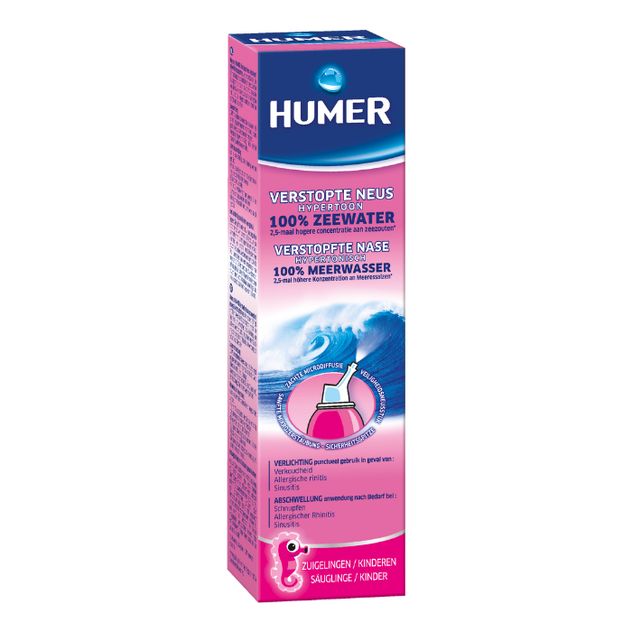 Image of Humer Hypertonische Spray Verstopte Neus Zuigelingen/ Kind 50ml
