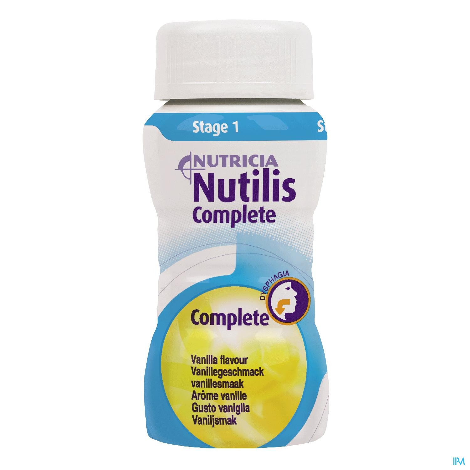 Image of Nutilis Complete Stage 1 Aroma Vanille Flessen 4x125ml 