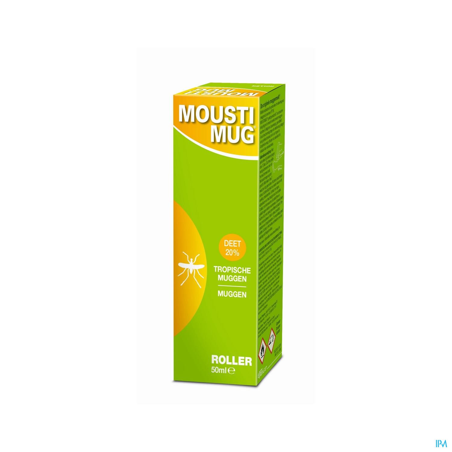 Image of Moustimug Original 20% DEET Roller 50ml 