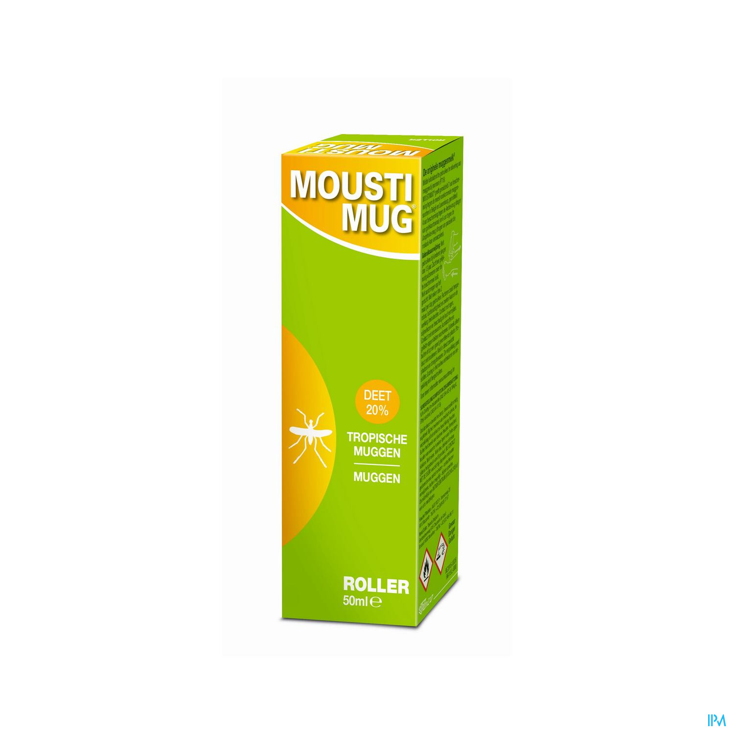 Image of Moustimug Original 20% DEET Roller 50ml