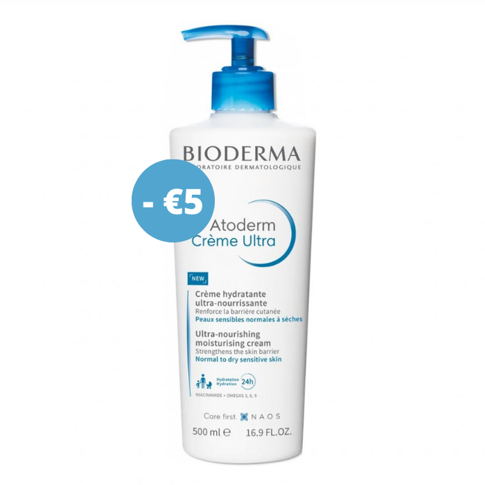 Image of Bioderma Atoderm Crème Ultra Hydraterend Promo - 5€ - 500ml 