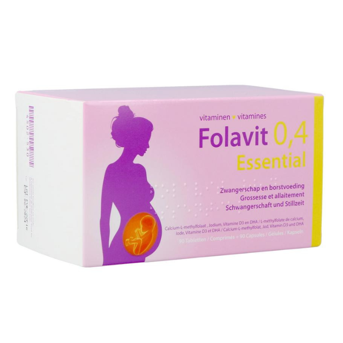Image of Folavit 0,4 Essential Vitamines 90 Tabletten + 90 Capsules 