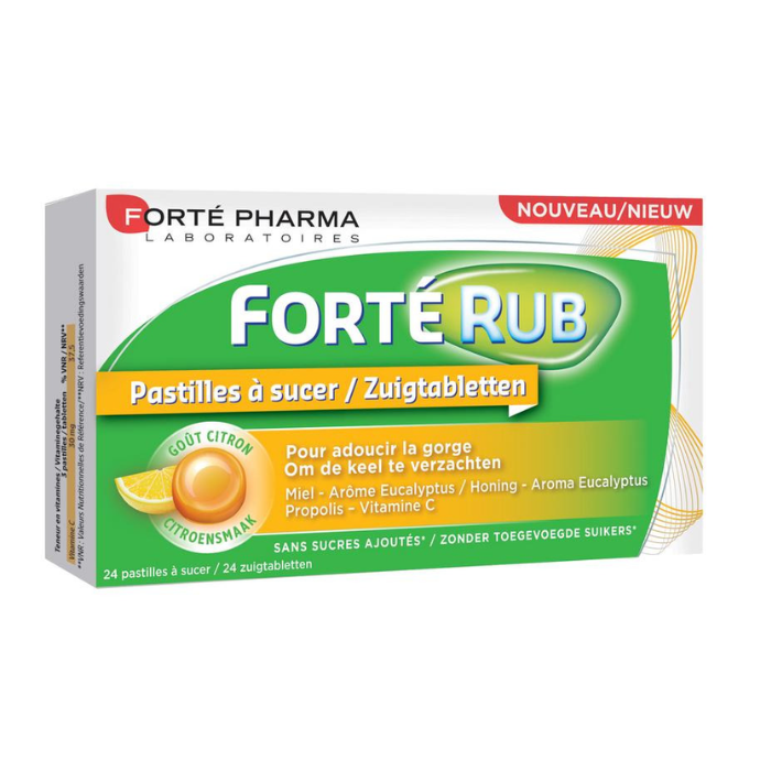 Image of Forté Pharma Forté Rub Citroen 24 Keeltabletten 