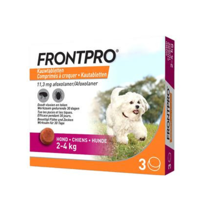 Image of Frontpro 11mg Honden 2-4kg - 3 Kauwtabletten 