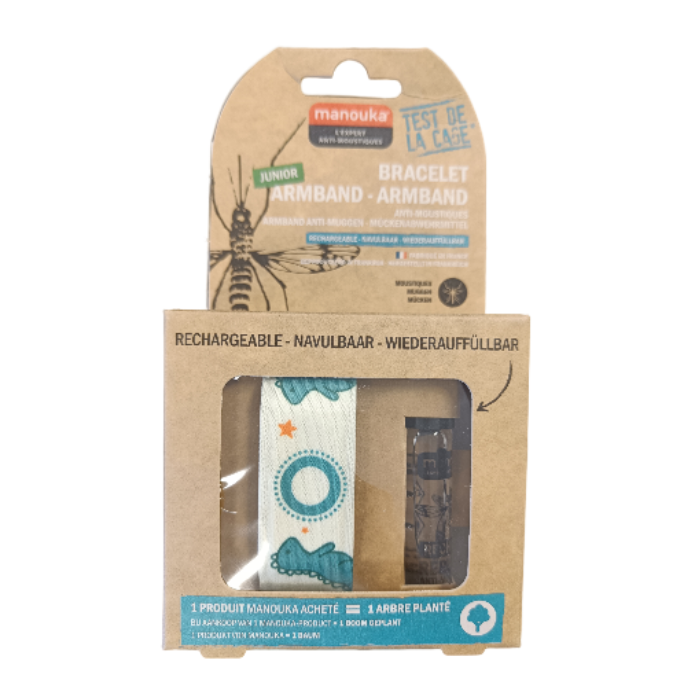 Image of Manouka Anti-Muggen Armband Junior Dinosaurus - 1 Stuk 