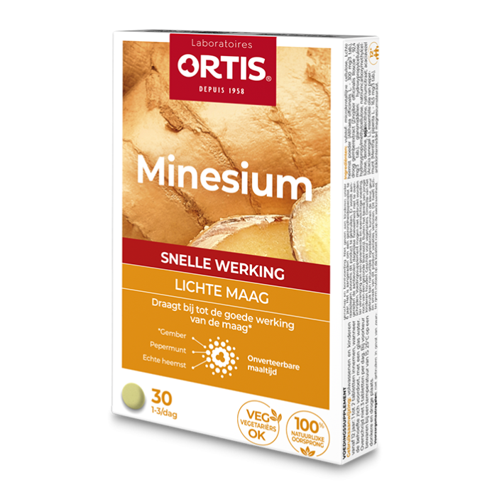 Image of Ortis Minesium Lichte Maag - 30 Tabletten 