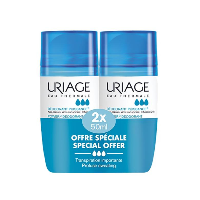 Image of Uriage Deodorant Force 3 Roll-On Promo 2x50ml