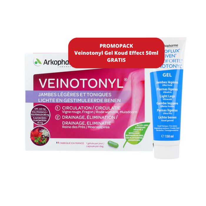 Image of Veinotonyl Lichte Benen 30 Capsules + Gel Lichte Benen 50ml GRATIS 