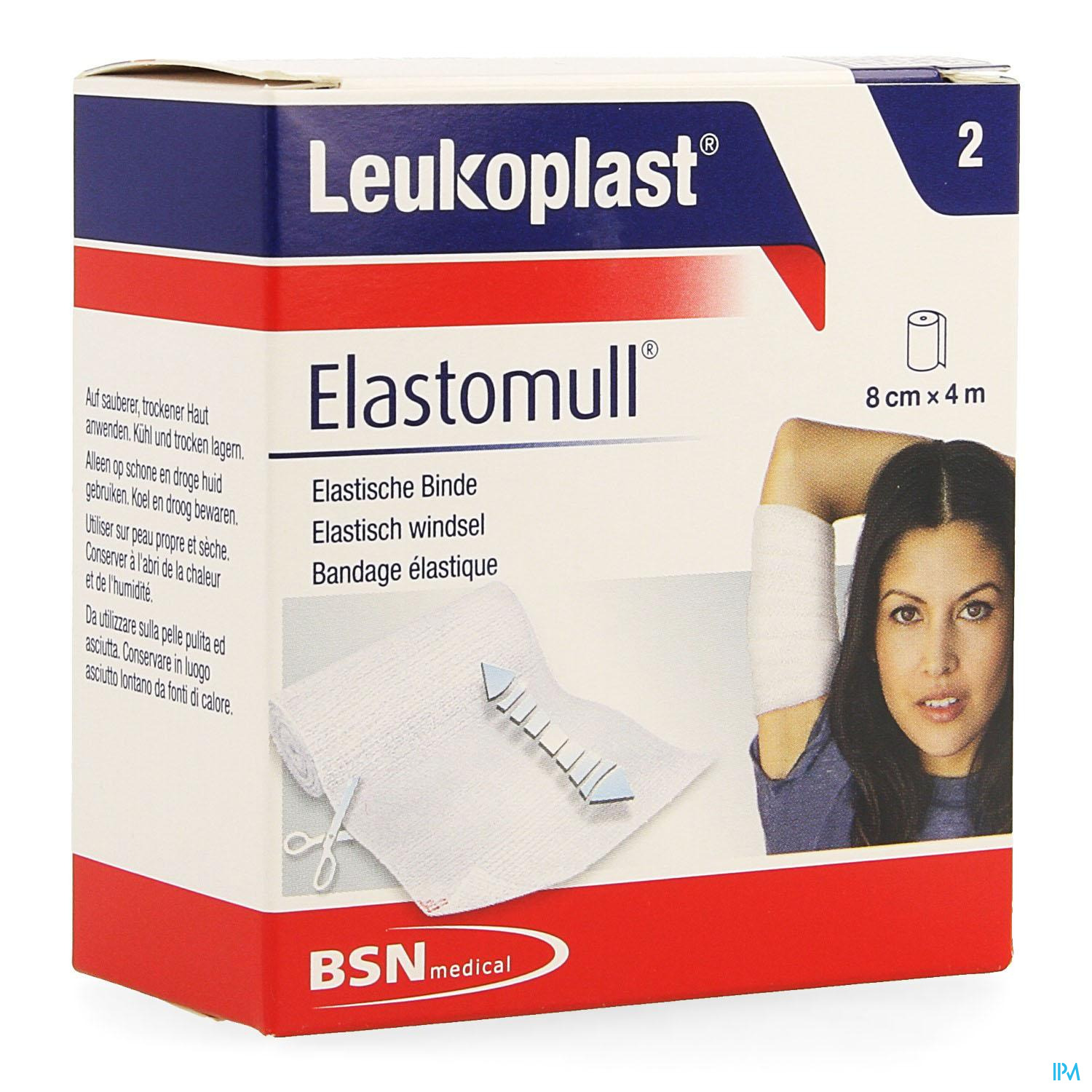 Image of Elastomull 8cmx4m 2 Leukoplast