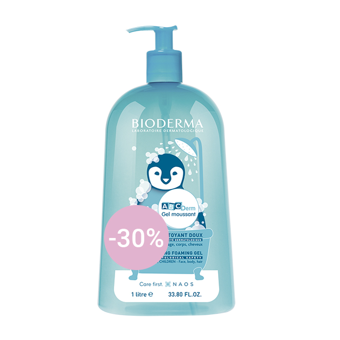 Image of Bioderma ABC Derm Schuimende Gel 1L Promo -30% 