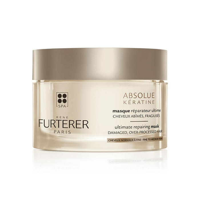 Image of René Furterer Absolue Kératine Ultiem Herstellend Masker - Beschadigd/ Broos Haar - 200ml NF 