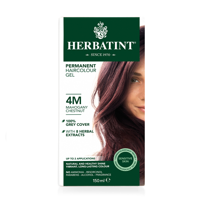 Image of Herbatint 4M Permanente Haarkleuring - Acajou Kastanje 150ml 