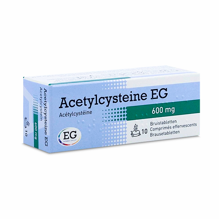 Image of Acetylcysteine EG 600mg 10 Bruistabletten 