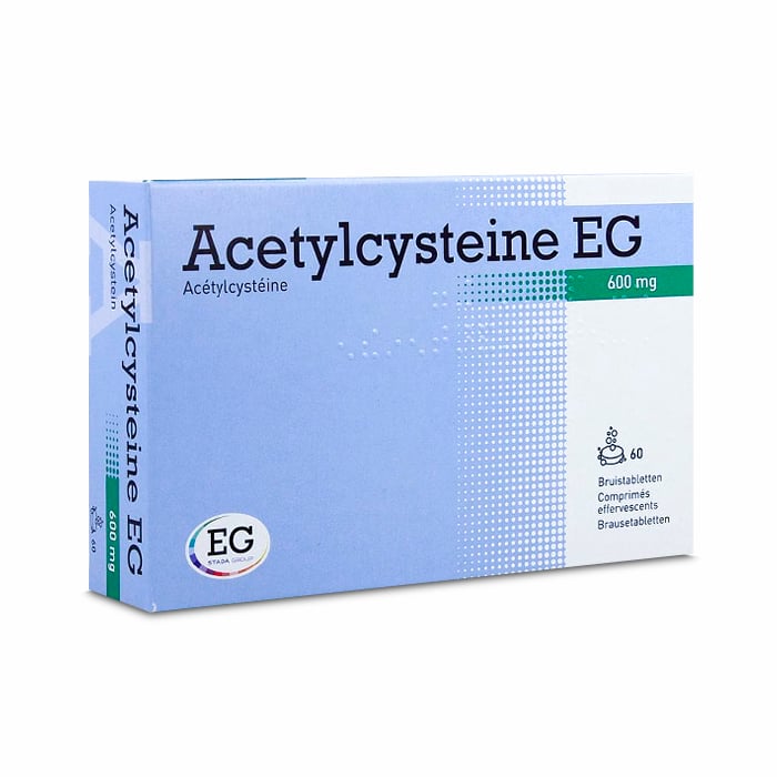 Image of Acetylcysteine EG 600mg 60 Bruistabletten 