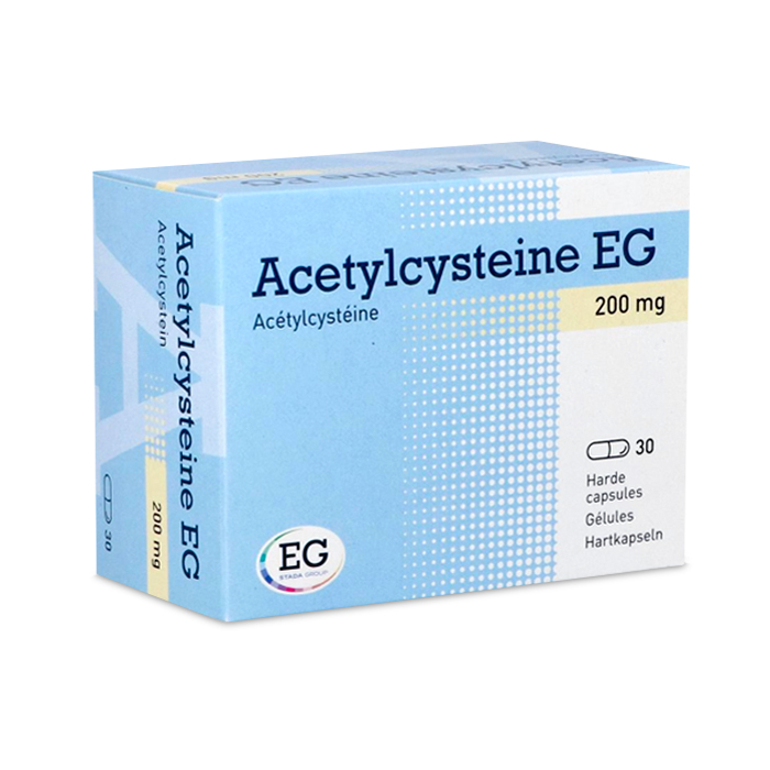 Image of Acetylcysteine EG 200mg 30 Capsules 