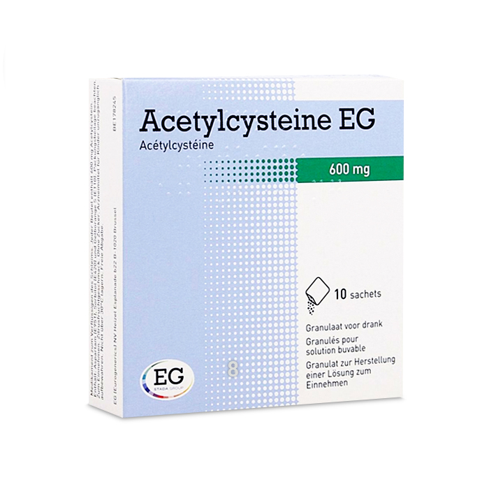 Image of Acetylcysteine EG 600mg 10 Zakjes 