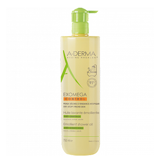 Image of A-Derma Exomega Control Emolliërende Douche Olie 750ml 